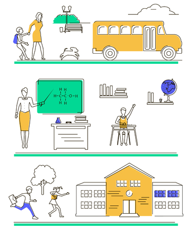 Back to school conceptのイラスト素材