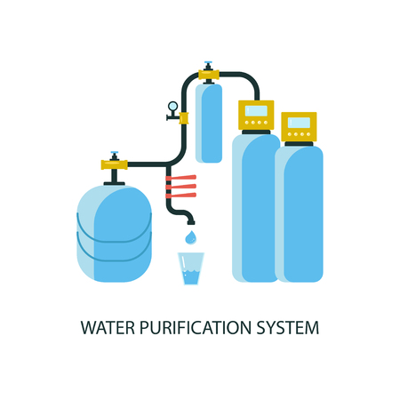 Water purification systemのイラスト素材