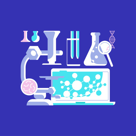 Medical science iconsのイラスト素材