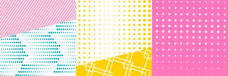 Bright colorful backgrounds in Pop Art style