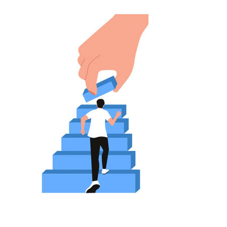 Achieve your goals successfully conceptのイラスト素材