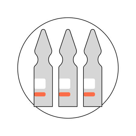 Round template pharmacy icon, medicament and pharmaceutical symbolのイラスト素材