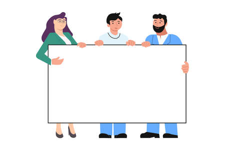 Group of Business people or colleagues pointing at the presentation board. Seminar or training...