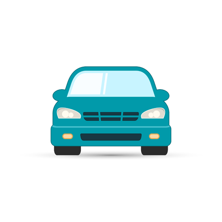 Car isolated vector illustration. Automobile in white background.のイラスト素材