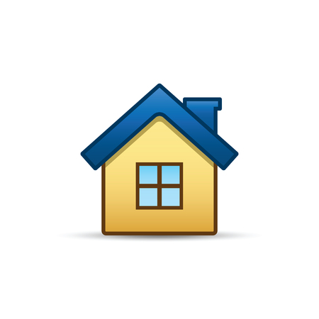 House color icon, vector isolated home illustration.のイラスト素材