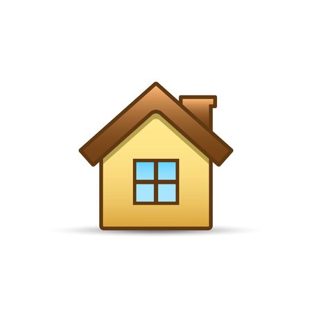 House color icon, isolated single illustration.のイラスト素材