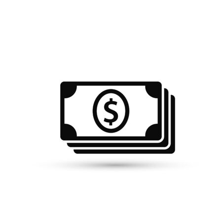Money Icon, Vector Isolated Simple Cash Banknote Symbol.のイラスト素材