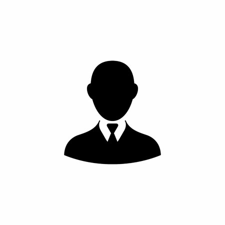Man icon. Vector user symbol. Businessman sign.のイラスト素材