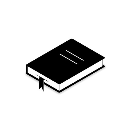 Book icon isometric, Vector flat symbol isolated on white background.のイラスト素材