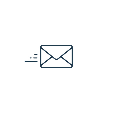 Envelope line icon, send mail icon. Vector isolated symbol.のイラスト素材