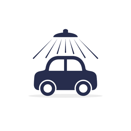 Car wash vector icon isolated on white background.のイラスト素材