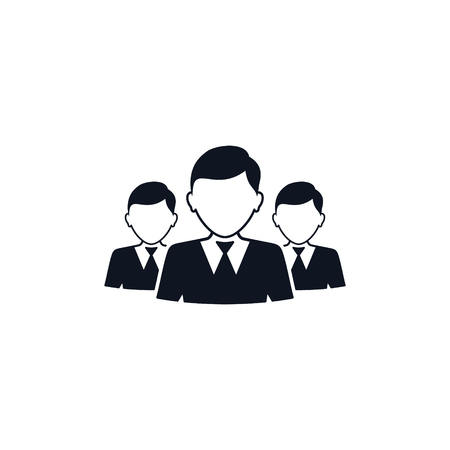 Business Team Icon, Vector isolated simple illustration.のイラスト素材
