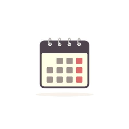 Calendar vector icon isolated on white background.のイラスト素材