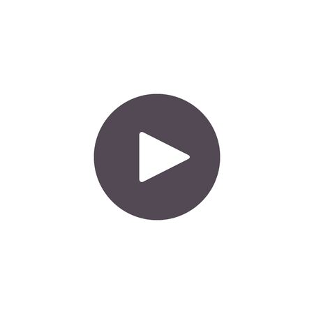 Player Button icon sign, vector isolated simple flat illustration.のイラスト素材