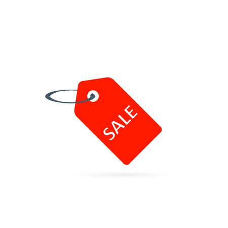 Sale tag, sticker and label icon, vector isolated background.のイラスト素材