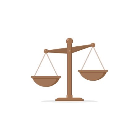 Scales Icon Vector isolated on white background. Scale colorful sign.のイラスト素材