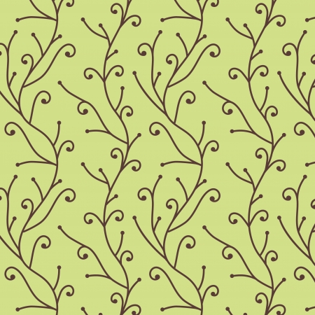  vector seamless tree branch patternのイラスト素材