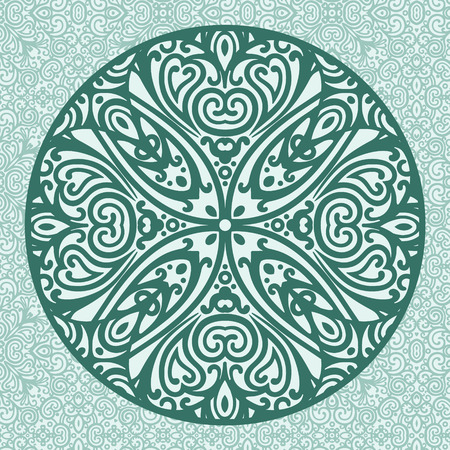 vector mandala cardのイラスト素材