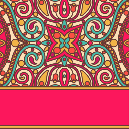 vector orient bright lace cardのイラスト素材