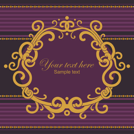 vector floral vignette frameのイラスト素材