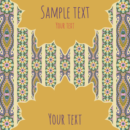 vector ornamental orient invitation cardのイラスト素材