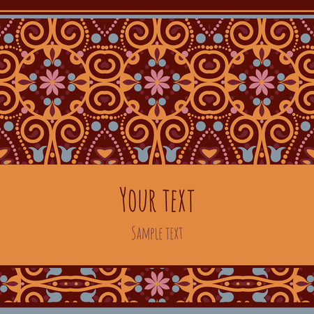 vector ornamental ornate invitationのイラスト素材