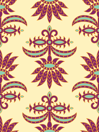 vector seamless tile indian patternのイラスト素材