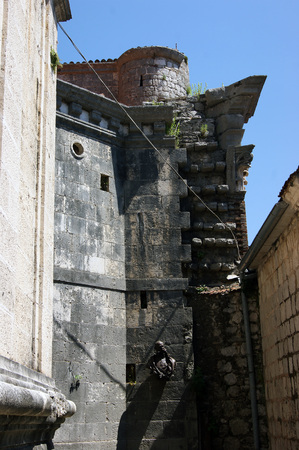 Detail of old churchの写真素材