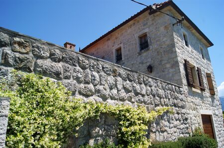 Old house in Perastの写真素材