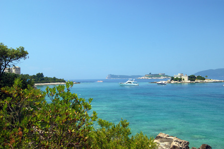 Seascape from the peninsula Lustica, Montenegroの写真素材