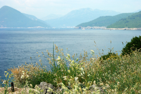View from Lustica, Montenegroの写真素材