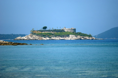 Island with fortress Mamulaのeditorial素材