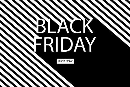 Black Friday. Abstract website template for goods and services, super discounts. Universal background for posters, banners, flyers, postcards, special offers, advertisement. Vector stock illustrationのイラスト素材