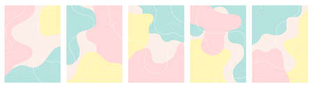 Big set of various vector highlight covers. Abstract backgrounds. Various shapes, lines, spots,...