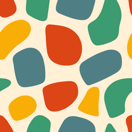 Abstract seamless pattern bundle with natural shapes, random freehand matisse wallpaper collection....