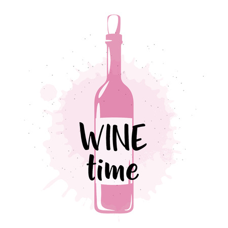 Vector illustration of drink related typographic quoteのイラスト素材