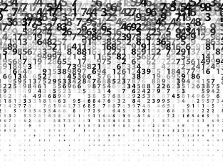 Vector Illustration of abstract big data numeric business backgroundのイラスト素材