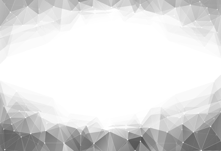 Vector illustration of monochrome triangle geometric backroundのイラスト素材