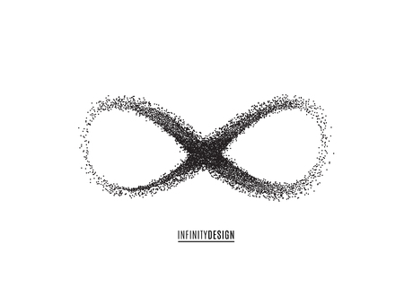 Infinity symbol background. Endless conceptのイラスト素材