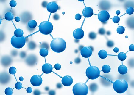 Molecule design background.のイラスト素材