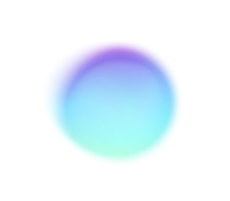 Color gradient round shape vector abstract background. Bright watercolor effect mesh with transparent part along the border, organic formのイラスト素材