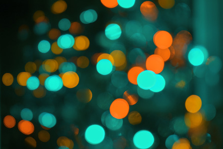 Defocus multicolored lights blur bokeh abstract background.の写真素材