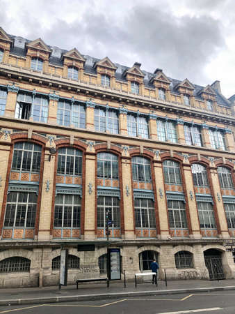 Paris, France - September 28, 2019: The beautiful streets of Paris and its architecture