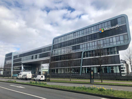 Cologne, Germany - March 8, 2019: The Microsoft buildingのeditorial素材