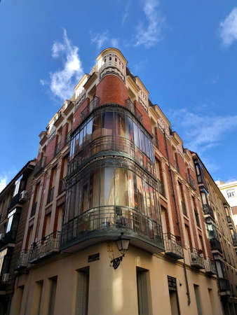 Madrid, Spain - December 21, 2019: Traditional antique building in Madridのeditorial素材