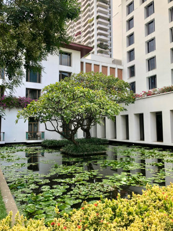 Bangkok, Thailand - October 31, 2019: The Sukhothai Hotel Bangkokのeditorial素材