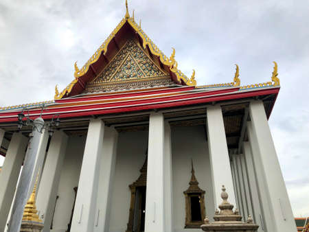 Bangkok, Thailand - November 1, 2019: Beautiful architecture and details in Wat Pho templeのeditorial素材