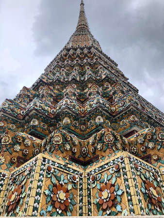 Bangkok, Thailand - November 1, 2019: Beautiful architecture and details in Wat Pho templeのeditorial素材