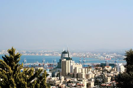 Panorama of city, Israelの写真素材