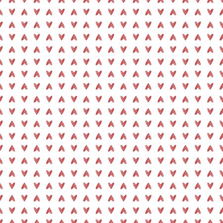 Sweet hearts. Seamless pattern with hand drawn hearts. Heart with doodle ornament. Background for...